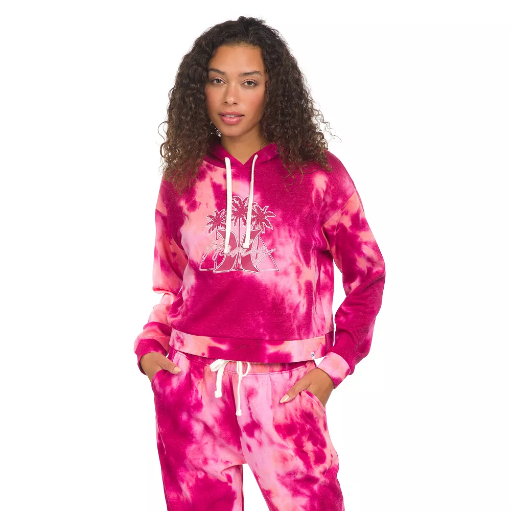 Juniors' Hurley Tie Dye Cropped Boyfriend Hoodie