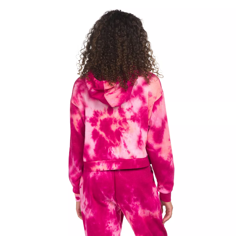 Juniors' Hurley Tie Dye Cropped Boyfriend Hoodie - Image 2