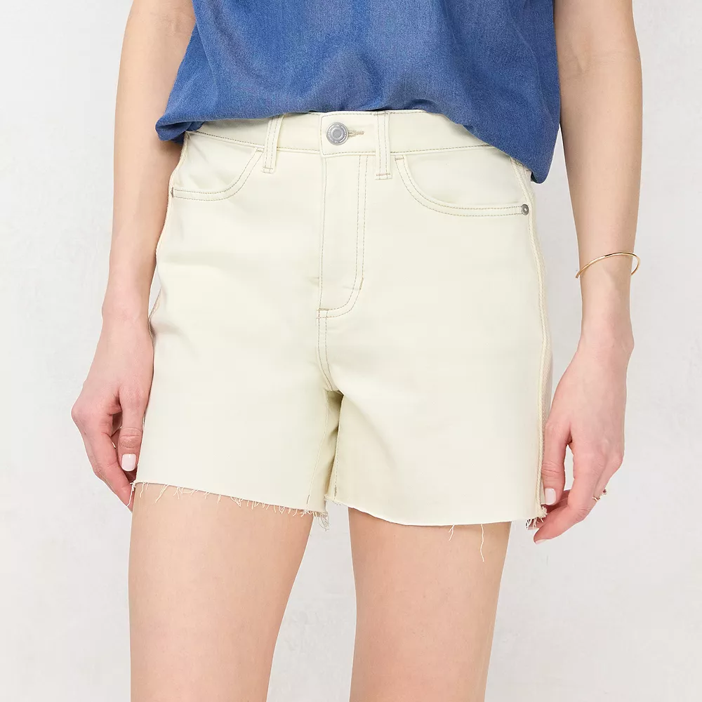 Women's LC Lauren Conrad Super High Rise Cut-Off Jean Shorts