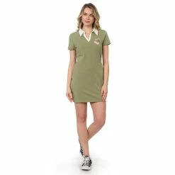 Juniors' Hurley Peach Graphic Mini Short Sleeve Polo Dress