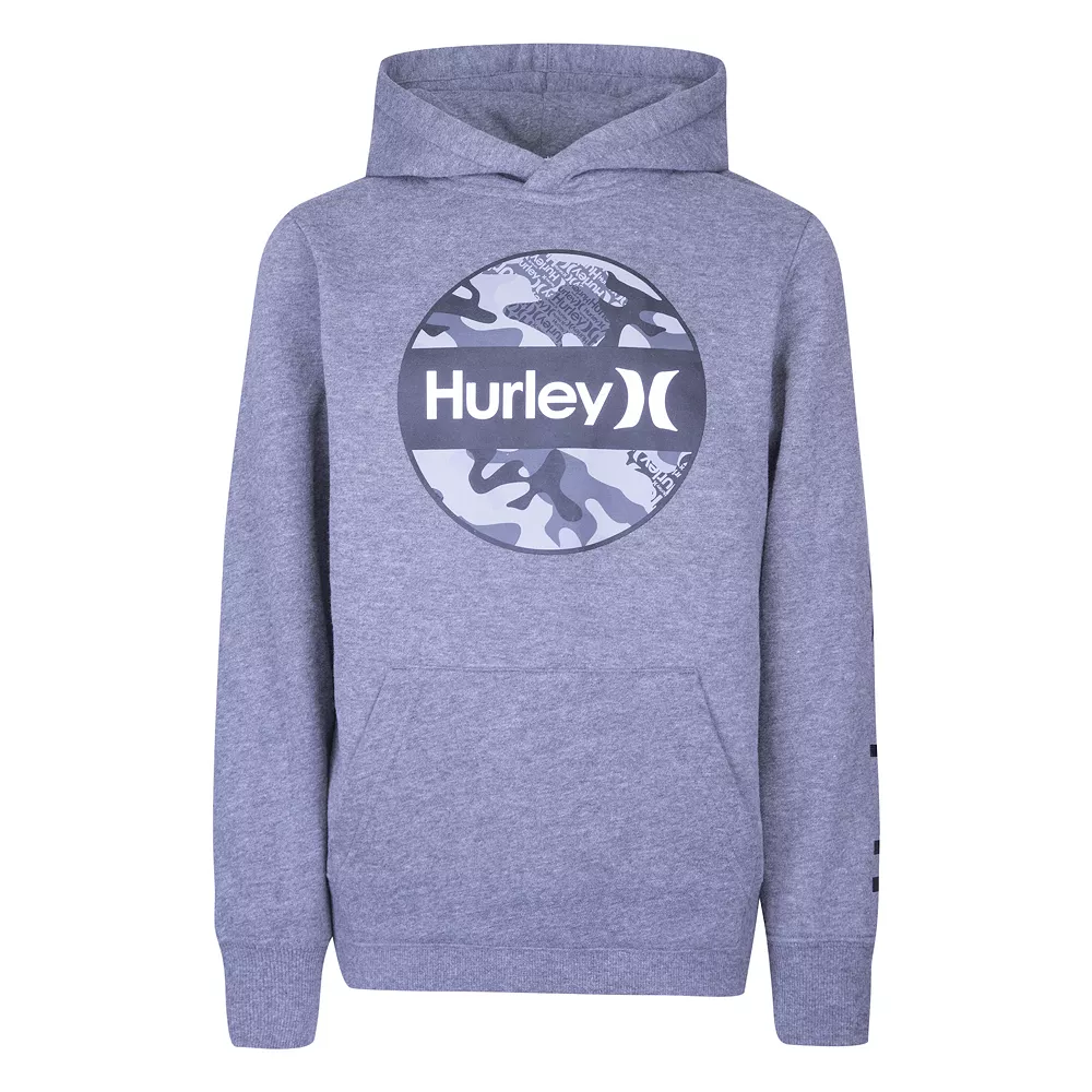 Boys 8-20 Hurley Camo Logo Fleece Pullover Hoodie - Image 3