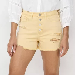 Women's LC Lauren Conrad High Rise Button Fly Cut-Off Shorts