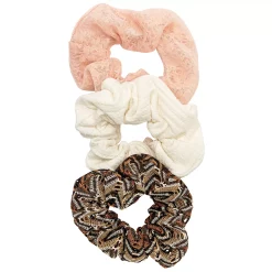 SO® Warm Multi Crochet Scrunchie Set