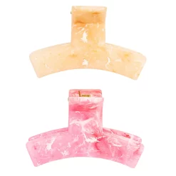 SO® Peach And Pink Medium Claw Clip Set
