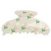 SO® White Tulip Printed Claw Clip